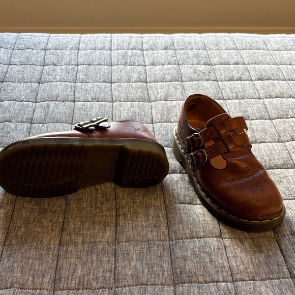 Dr. Martens Brown Leather Flats - Picture 3 of 5